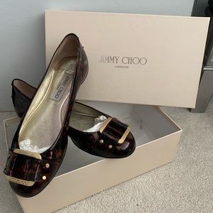 Jimmy Choo Morse Tortoise Shell Flats